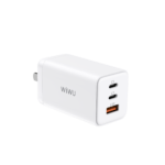 WIWU New 3 in 1 USB C Wall Charger Mini Quick Charger with GaN Tech for iPhone Samsung Huawei Laptop Fast Charging