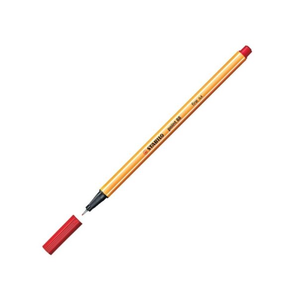 Stabilo Point 88 Red Box Of 10Pcs