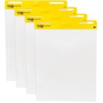 3M Post-it Easel Pad, 25 x 30-Inches, White, 30-Sheets/Pad
