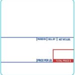58mm x 60mm Labels for CAS Scales (8020) | 40mm Core | 500 Labels/Roll | 12 Rolls | 6,000 Labels
