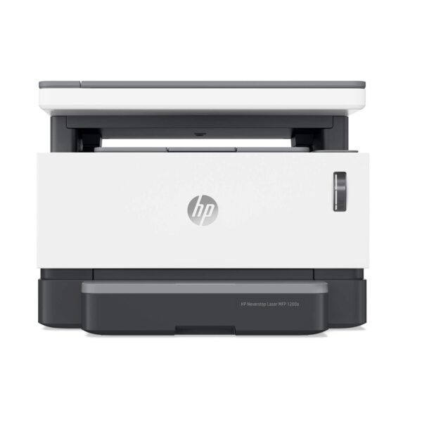 HP 4RY26A Neverstop Laser 1200W Wireless, Print, Scan, Copy,Automated Document Feeder, Mono Printer - White