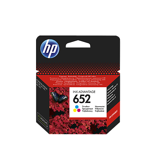 HP 652 Tri-color Original Ink Advantage Cartridge F6V24AE