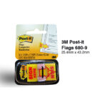 3M 680 9 Post-it Flags - 1" x 1.7", Printed Flags, 50 Flags