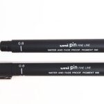 Uniball Pin 200 Bk Pin 0.8mm  Black