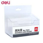 Deli 7623 Business Card Holder, Clear