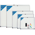 Deli White Board with Stand Magnetic 90 x 180 cm