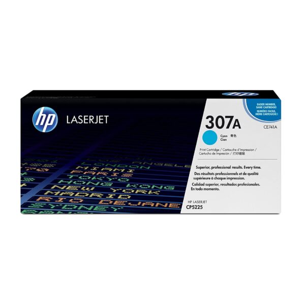 HP 307A Cyan Original LaserJet Toner Cartridge (CE741A)