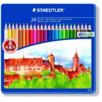 Staedtler Noris Club 145 CM24 Colouring Pencils in Castle Design Tin