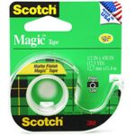 3M 104 MAGIC TAPE WITH PLASTIC DISPENSER 12"X450 104