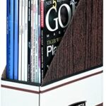 Bankers Box 07223 Corrugated Cardboard Magazine File, 4 x 9 x 11 1/2, Wood Grain (Case of 12), white, 1 lb
