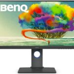 BenQ PD2700U 27 inch 4K Monitor for Designers 3840x2160 UHD IPS panel with AQCOLOR 100% Rec.709, sRGB; Factory-calibrated; DualView, Eye-care, Anti-Glare, Gray