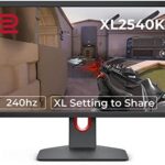 BenQ Zowie XL2540K 24.5 inch 240Hz Gaming Monitor | Smaller Base | Flexible Height & tilt Adjustment | XL Setting to Share | Customizable Quick Menu