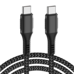 WiWU F20 USB-C to USB-C cable for Tablet mobile phone PC Nylon braided 100W fast charger 2m PD cable