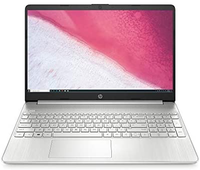 HP 15.6-inch HD Laptop, AMD Ryzen 3 3200U Processor, 8 GB RAM, 256 GB SSD, Windows 10 Home (15-ef0021nr, Natural Silver)