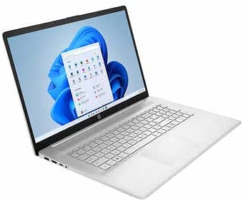 HP 17.3" HD+ Touchscreen BrightView Premium Laptop | 11th Generation Intel Core i7-1165G7 | Intel Iris Xe Graphics | 16GB DDR4 | 512GBSSD | Windows 11 Home | Silver | with USB3.0 HUB Bundle