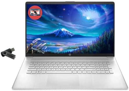 HP 17.3" HD Touchscreen Business Laptop, Intel Core i7-1165G7, Windows 11 Pro, 16GB RAM 512GB SSD, HDMI, WiFi 6, Bluetooth, Webcam, Numeric Keypad, Backlit Keyboard, Long Battery Life, Tech Deal USB