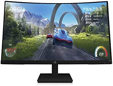 HP 32-inch Curved Gaming Monitor VA HA FHD 1ms 165hz Display, EyeSafe, TÜV Certified (X32c, Black)