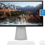 HP Chromebase 21.5" All-in-One Desktop, Intel Pentium Gold 6405U Processor, 4 GB RAM, 128 GB SSD, Rotating Full HD IPS Touchscreen, Chrome OS, Bluetooth Keyboard and Mouse Combo (22-aa0022, 2021)