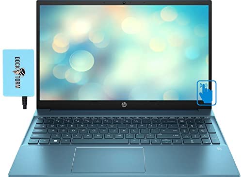 HP Pavilion 15.6" Touchscreen FHD IPS Laptop 11th Gen (Intel i7-1165G7 4-Core, 16GB RAM, 512GB PCIe SSD, Intel Iris Xe, (1920x1080), Fingerprint, WiFi 6, Bluetooth 5.2, HD Webcam, W11 Pro) w/Hub