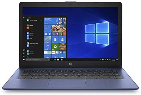 HP Stream 14-inch Laptop, Intel Celeron N4000, 4 GB RAM, 64 GB eMMC, Windows 10 Home in S Mode With Office 365 Personal For 1 Year (14-cb185nr, Royal Blue)