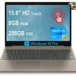 Lenovo Ideapad 3 15 Business Laptop 15.6" HD Anti-Glare Touchscreen Intel Pentium Gold 6405U Processor 8GB RAM 256GB SSD Intel UHD Graphics Dolby Audio Webcam Office365 Win10 Pro Almond + HDMI Cable