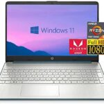 Newest HP 15.6" FHD Business Laptop, AMD R5-5500U (6 Cores, up to 4GHz), 16GB DDR4 RAM, 512GB PCle SSD, HD Camera, WiFi, Full-Size Keyboard, SD Card Reader, Windows 11 with JAWFOAL Accessories