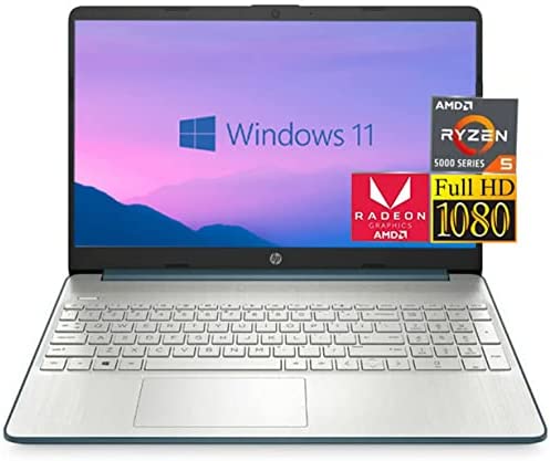 Newest HP 15.6" FHD Business Laptop, AMD R5-5500U (6 Cores, up to 4GHz), 16GB DDR4 RAM, 512GB PCle SSD, HD Camera, WiFi, Full-Size Keyboard, SD Card Reader, Windows 11 with JAWFOAL Accessories