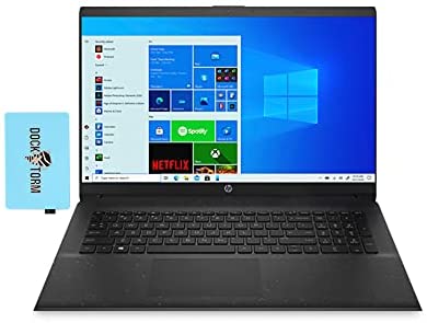 Newest HP 17z Laptop Jet Black, 17.3" HD+ Display (AMD Athlon Gold 3150U 2-Core, 16GB RAM, 1TB PCIe SSD, AMD Radeon, WiFi 5, Bluetooth 5.0, HD Webcam, 1xHDMI, Win 11 Pro) with Hub