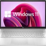 Newest HP Notebook Laptop, 17.3’’ Full HD Display, AMD Ryzen 5 5500U Hexa-Core Processor, 16GB RAM, 512GB PCIe SSD, Fingerprint Reader, Wi-Fi, Webcam, HDMI, Windows 11 Home, Natural Silver
