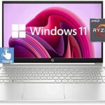 Newest HP Pavilion Touchscreen Laptop, 15.6”FHD 1080P IPS Display, AMD Ryzen 7 5825U, 16GB RAM, 1TB PCIe SSD, Wi-Fi 6, Webcam, USB-A&C, HDMI 2.0