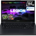 Newest Lenovo Legion 5 Gen 6 Gaming Laptop, 17.3" FHD IPS 144Hz Display, NVIDIA GeForce RTX 3070(TGP 130W), AMD Ryzen 7 5800H (8 Cores, 16 Threads), Type-C, Win 11 Pro（32GB RAM | 2TB PCIe SSD）