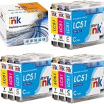 Starink Compatible Ink Cartridge Replacement for Brother LC51 LC-51 LC51C LC51M LC51Y LC51cl Color Work with MFC-845CW 885CW 240C 3360C 440CN 465CN 665CW 685CW(3 Cyan, 3 Magenta, 3 Yellow, 9-Pack)