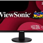 ViewSonic VA2447-MH 24 Inch Full HD 1080p Monitor with Ultra-Thin Bezel, Adaptive Sync, 75Hz, Eye Care, and HDMI, VGA Inputs for Home and Office