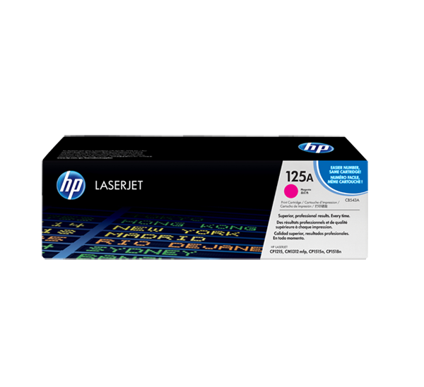 HP 125A Magenta Original LaserJet Toner Cartridge (CB543A)