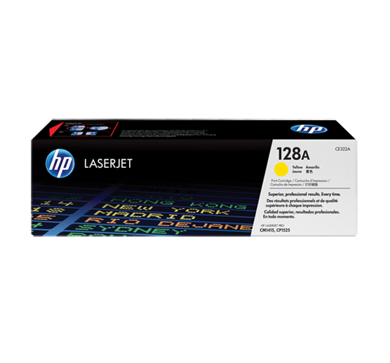 HP 128A Yellow Original LaserJet Toner Cartridge (CE322A)