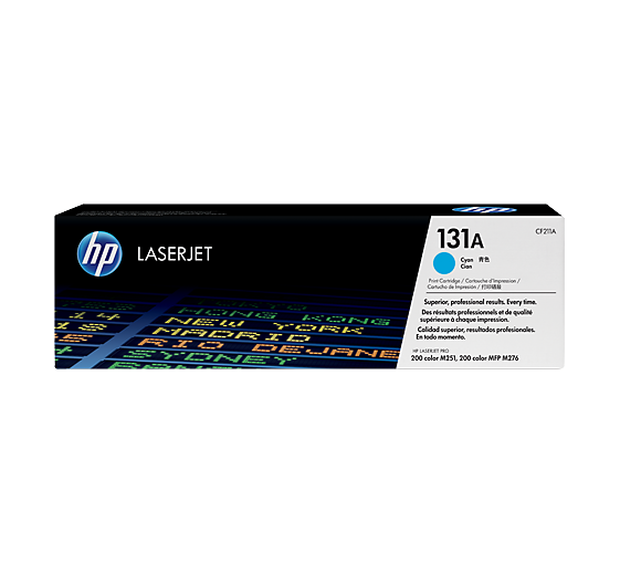 HP 131A Cyan Original LaserJet Toner Cartridge (CF211A)