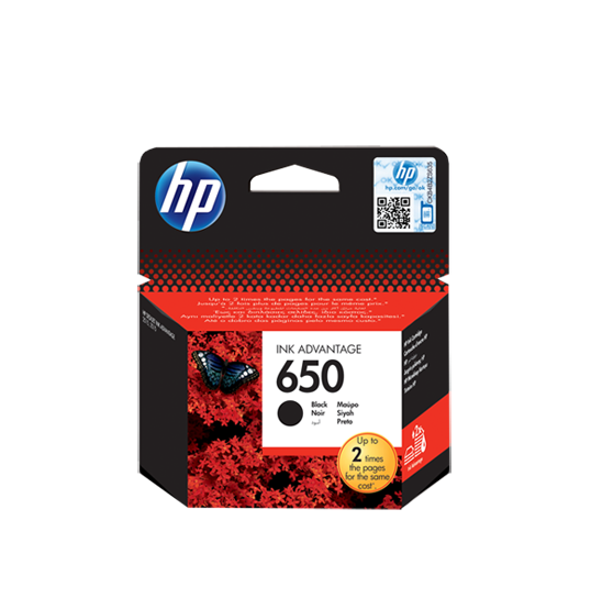 HP 650 Black Original Ink Advantage Cartridge