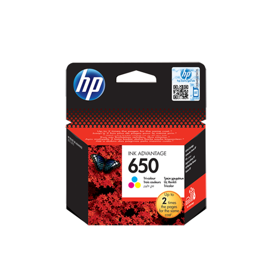 HP 650 Tri-color Original Ink Advantage Cartridge