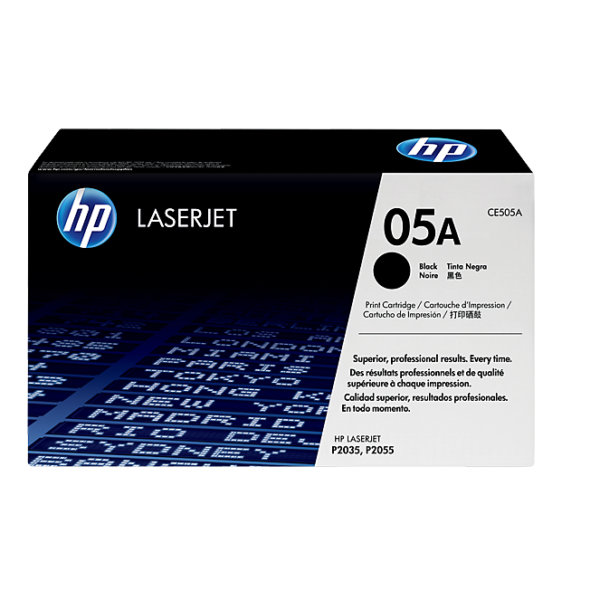 HP 05A Black Original LaserJet Toner Cartridge (CE505A)