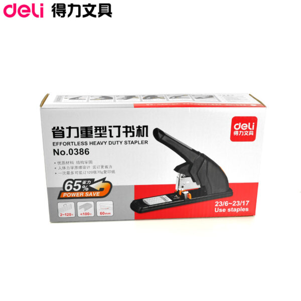 DELI EFFORTLESS HEAVY DUTY STAPLER-0386