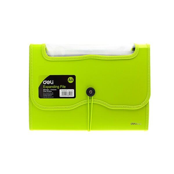DELI E38127 A4 COLORED EXPANDING FILE 7 POCKETS