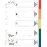 Deluxe [49405] Index (1-5) - Plain PVC