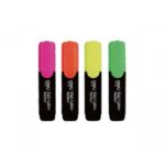 Deli [E37232] Highlighter Mixed Color -4Pcs/Pkt