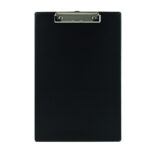PVC Clip Board Single F/S With Wire Clip-Black  (FIS [FSCB0401BK] )