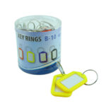 Key Ring/Key Tag Multi Colour 5X3Cm Assorted Color 25Pcs/Box-   FSKCB-10