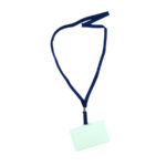 Name Badge With Flat Blue Lanyard - Horozontal  (FIS [FSNAST-800BL] )