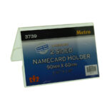 Metro ]3739] 2 Sided Name Card Holder - 90X65X30MM