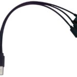 S-Tek [660107] USB 2.0 A To 3 In 1 Charging Cable 0.25M