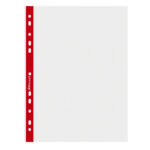 Rexel-12253 NPR/A4L NYREX  REINFORCE POCKET A4-11 HOLE PUNCH (RED)