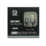 S-Tek [660122] USB 2.0 A To iPhone Metal Charging Cable 1.5M